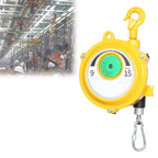 1.5m Heavy-Duty Retractable Spring Balancer Tool with Hook - Ideal for Workshop, Assembly Line & Automotive Use (9-15kg Load Capacity)