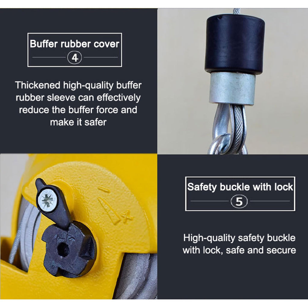 Spring Balancer, Tool Balancer with Hook and Wire Rope, for Assembly Line, Workshop and Automotive Equipment, Multifunctional Auxiliary Tools, Retractable Spring Tool Hang,80-100kg