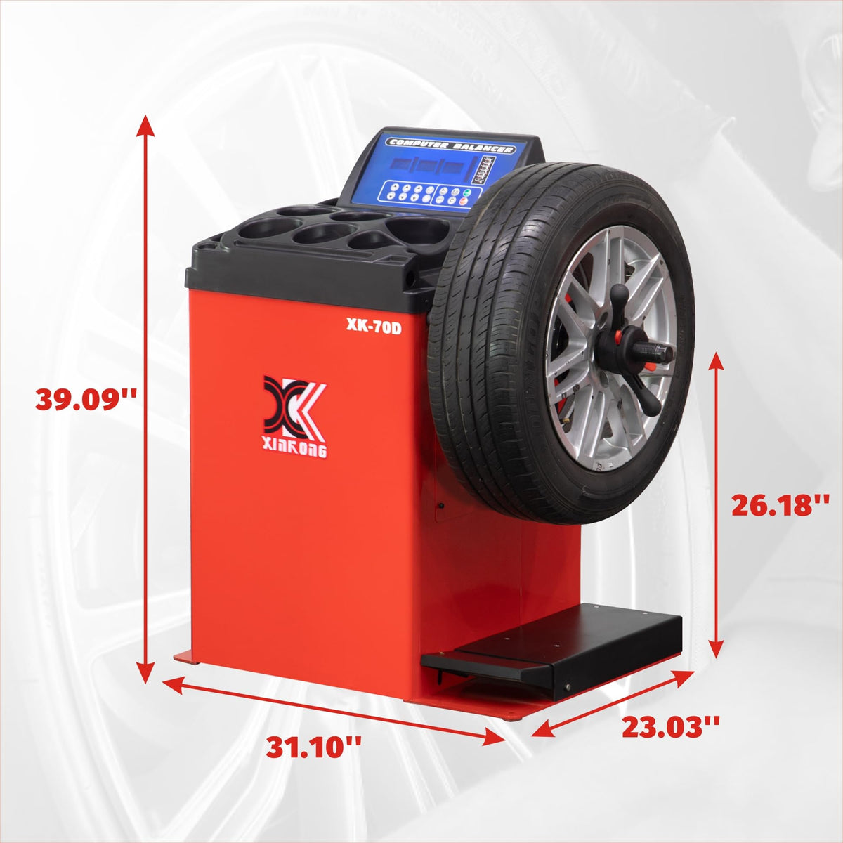 XK Wheel Changer and Tire Balancer Combo Rim Clamp 24 in, 110V,806D-70D