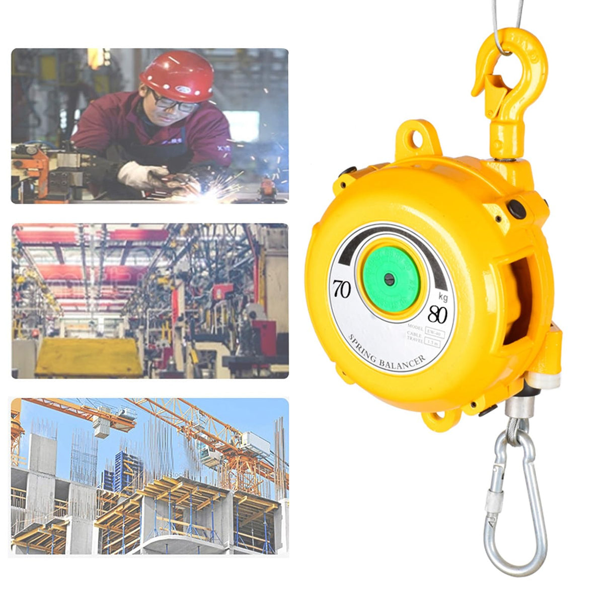 Spring Balancer,Hanging Retractable Tool Spring Balancer,Tower Type Pneumatic Combination Strapping Tool Balancing Lifting Jack,Multifunctional Auxiliary Tools(15-22kg