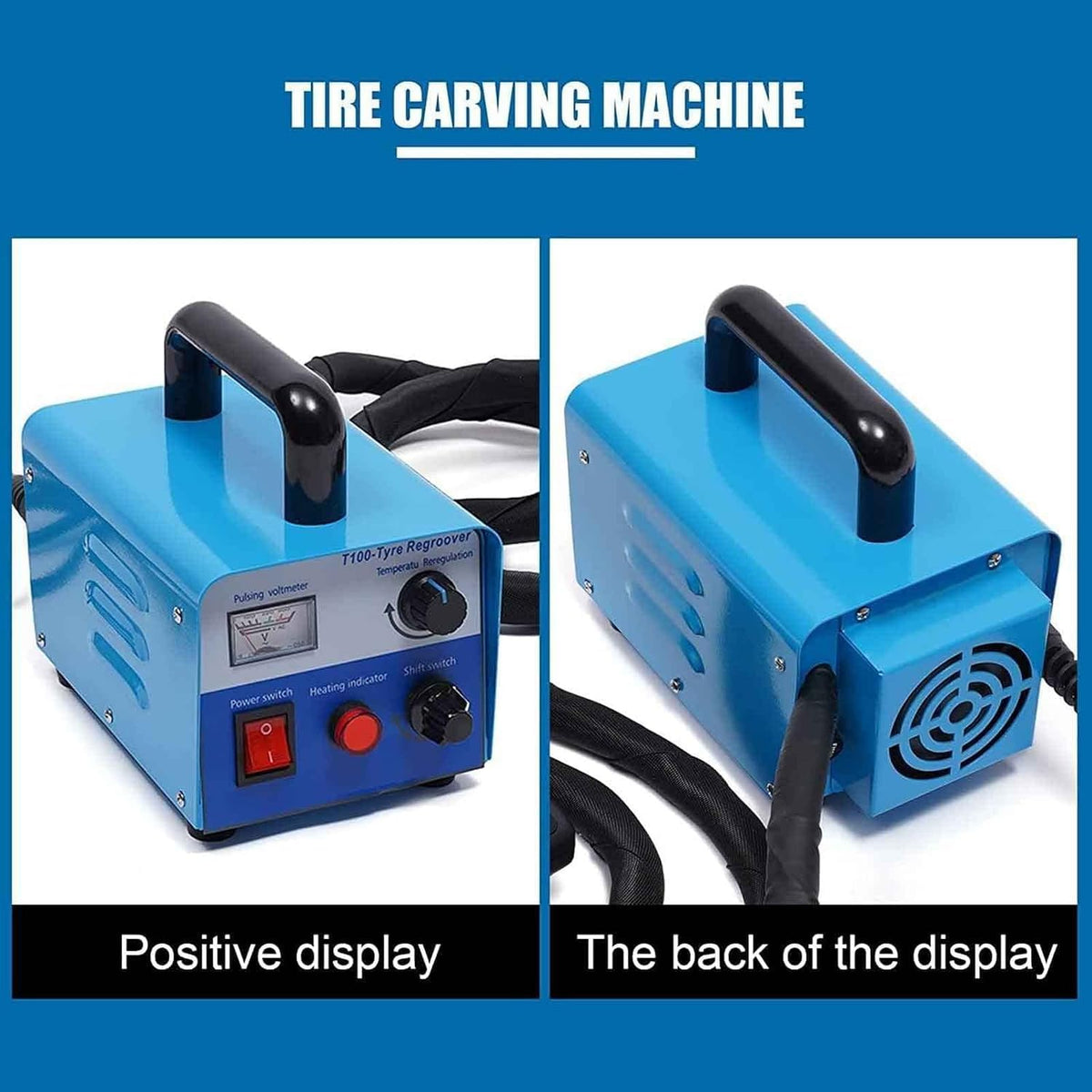 400W Tire Groover and Repair Tool with 2-10Mm Heated Blade for Truck and Off-Road Tires