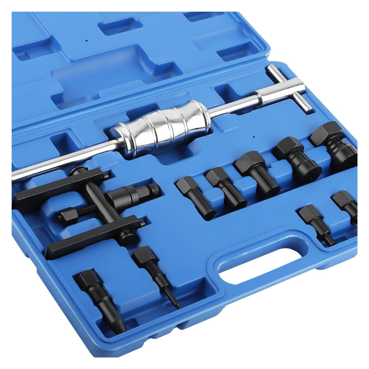 12pc 8-25MM Motorcycle Blind Inner Bearing Puller Tool Kit Slide Hammer Insert Internal Bearing Removal Tool Set