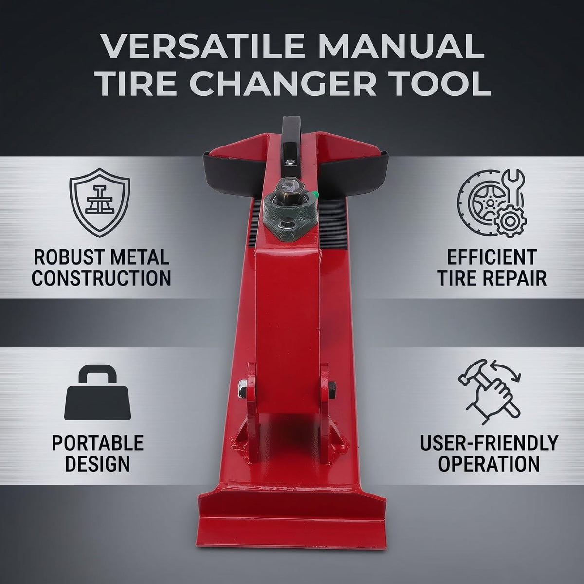 Manual Tire Bead Breaker, 27mm Interface, Portable