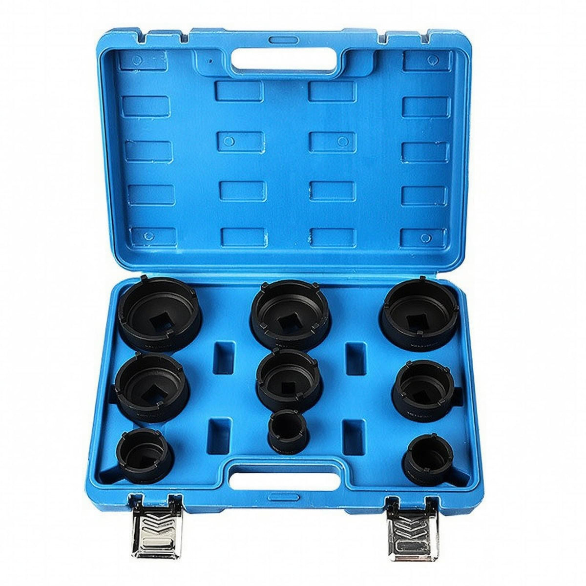 9 Piece Vehicle Hub Nut Socket Kit with for Axle Bearing Disassembly and Reassembly