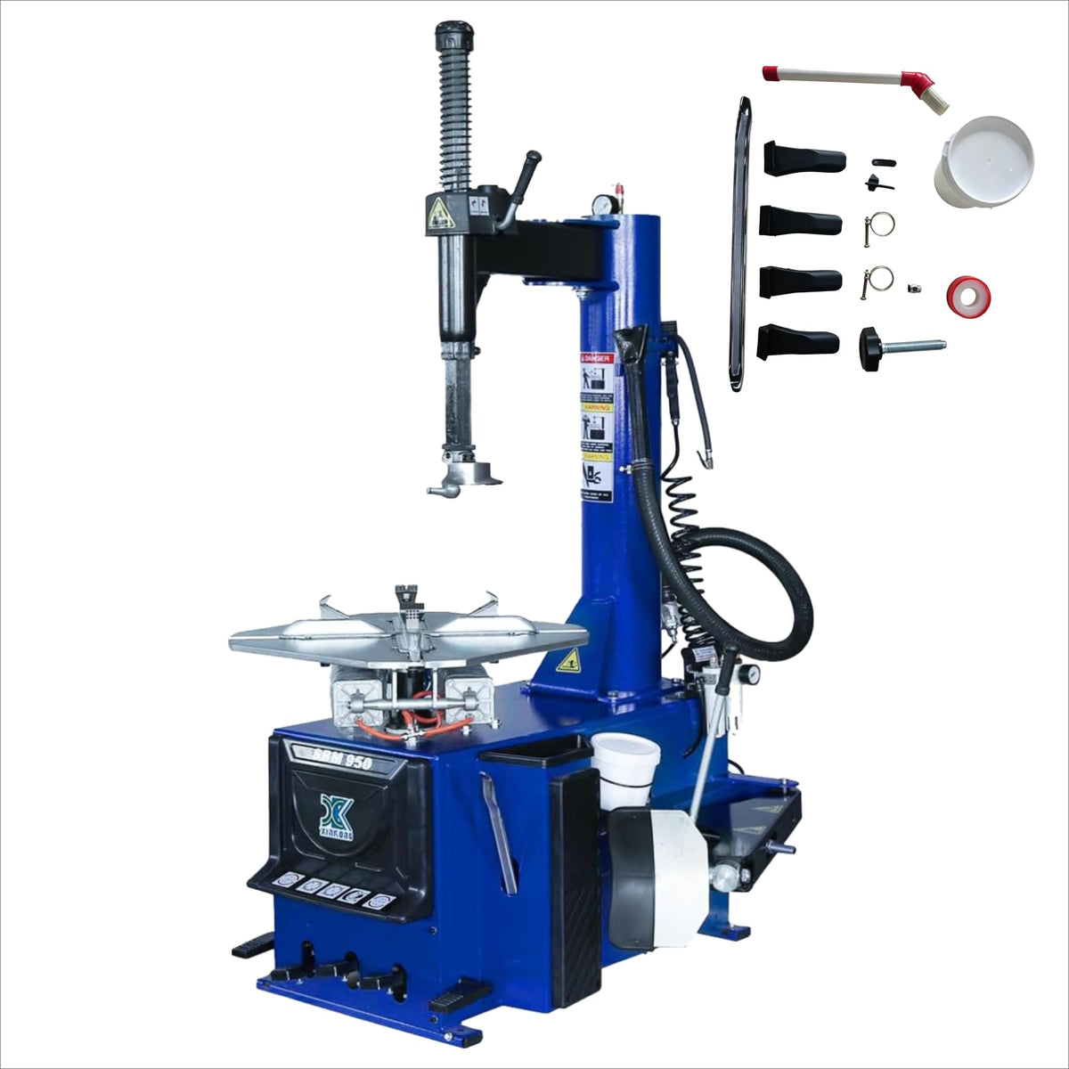 XK Tire Changer Single Wheel Changer,Rim Clamp 20 in,110V,2.0HP,580