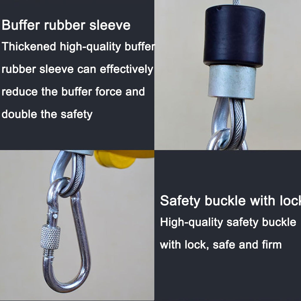 Heavy-Duty Spring Balancer Tool with Hook & Wire Rope | 3-5kg Capacity | Durable Suspension Support for Workshop & Automotive Equipment, Ideal for Professional Use