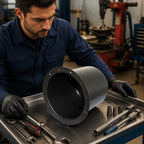 Tire Changer Cylinder Barrel with Mounting Flange Compatible Replacement Tire Changer Cylinder Barrel Wear-Resistant for Equipment Maintenance, 200MM