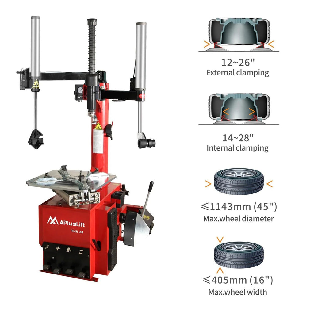 THA-28 Semi-Automatic Swing Arm 009+098 Help Arms Tire Changer