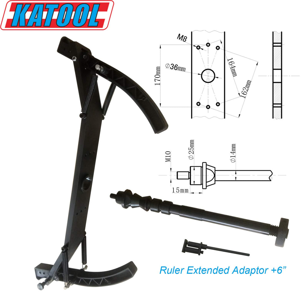 KATOOL Tire Changer Wheel Balancer Combo 2.0HP Motor KT-T800 KT-B700 Garage Equipment 12inch-24inch Outside Clamp with Motorcycle Wheel Clamping Adaptor