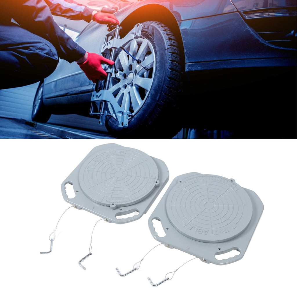 Yosoo 5 Ton Capacity 360 Rotation Mg Alloy Wheel Alignment Turn Plate Tool Professional Car Mechanic Equipment for Most Cars and Trucks