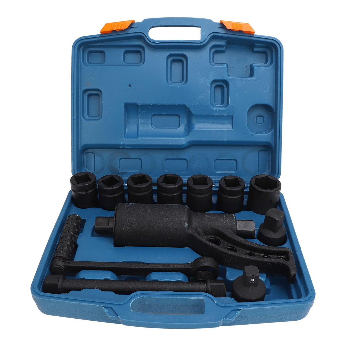 Heavy Duty Torque Multiplier Wrench Set with 9 Sockets, Labor Saving Alloy Steel 1 Inch Lug Nut Remover Wrench for Big Trucks, Producing 4800 NM Torque Output