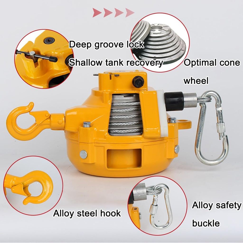 Spring Balancer Tool Balancer With Wire Rope And Hook For Workshop And Automotive Equipment (Size : 15-22kg)