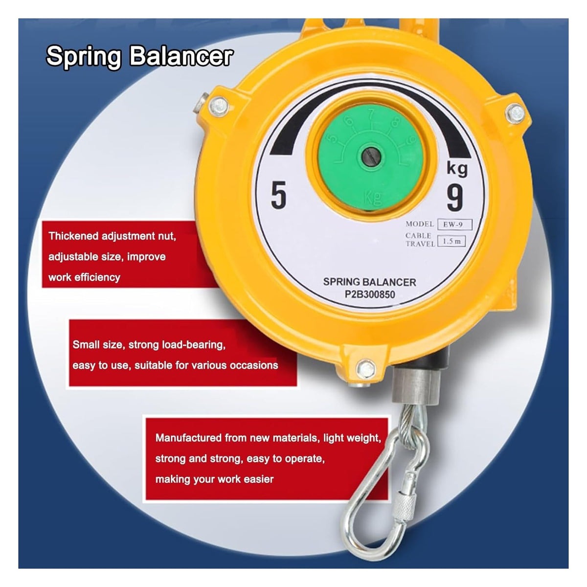 Spring Balancer Tower Type Pneumatic Combination Strapping Tool Balancing Lifting Jack,Multifunctional Auxiliary Tools(5-9kg