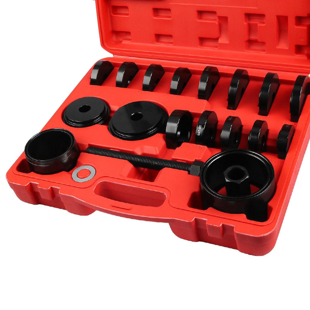 23Pcs Wheel Bearing Press Kit Front Wheel Drive Bearing Removal Tool Universal Storage Case Wheel Bearing Puller Tool Set