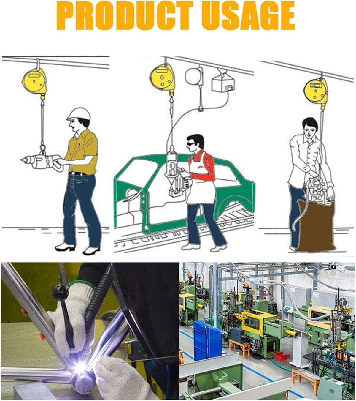 Spring Balancer, Suspendable Telescopic Tool Spring Balancer, Adjustable Balancer Telescopic(Size : 22-30kg)