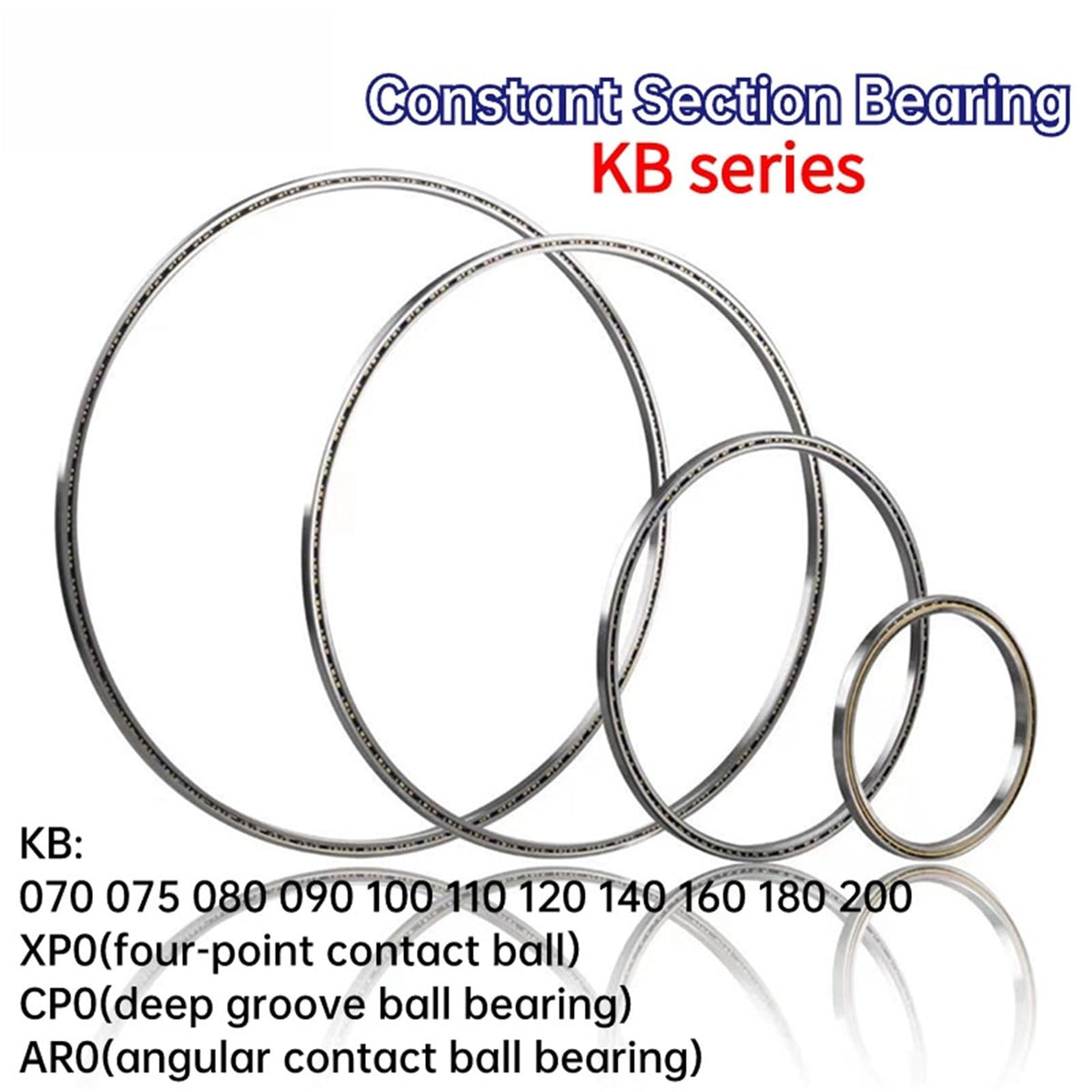 1PCS KB070 075 080 090 100 110 120 XP0 CP0 AR0 Thin Wall Constant Section Bearing Thickness 7.938mm 0.3125 inch(KB090AR0)