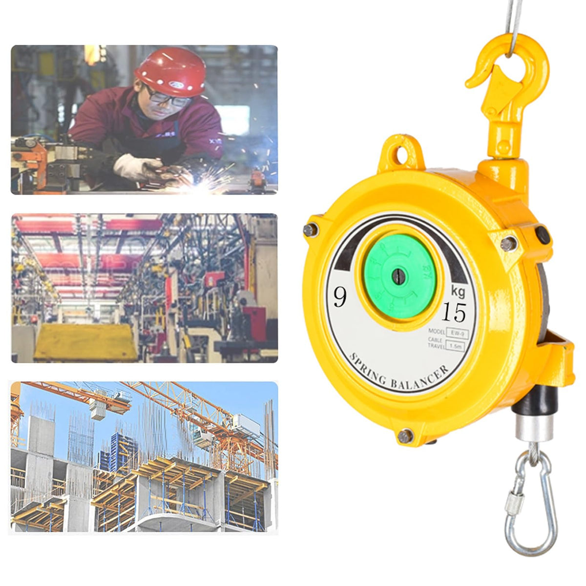 Spring Balancer,Hanging Retractable Tool Spring Balancer,Tower Type Pneumatic Combination Strapping Tool Balancing Lifting Jack,Multifunctional Auxiliary Tools(15-22kg