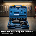 Truck Tire Wrench With 8 Socket Heads And Sturdy Crank Handle 1 65 Gear Ratio Lug Nut Remover Vanadium Steel Body Suitable For Heavy Vehicle Maintenance Workshop Use