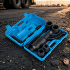 Manual Tire Lug-Nut Wrench Heavy-Duty Lug Nut Wrench with Socket Attachments Tire Iron for Diy Private Vehicle Users, Garage Repair Work
