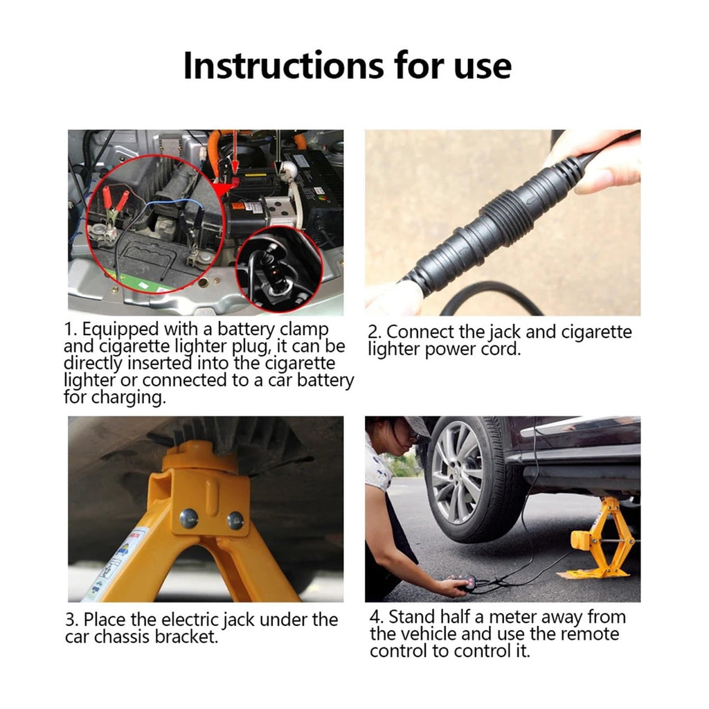 Portable Scissor Jacks Automatic Lifting 2Ton Machinisms Lift Jack Wheel Disassembly Replacement Aid Tools Car Jacks