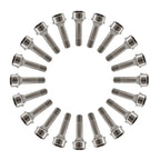 RISON Titanium Wheel Lug Bolts M14x1.5x52/67mm Lug Bolts Aerospace Grade 6AL4V Lightweight and Durability Lug Bolt Car Accessories for Ferrari Pack of 20pcs (Original, M14X1.5X67mm)