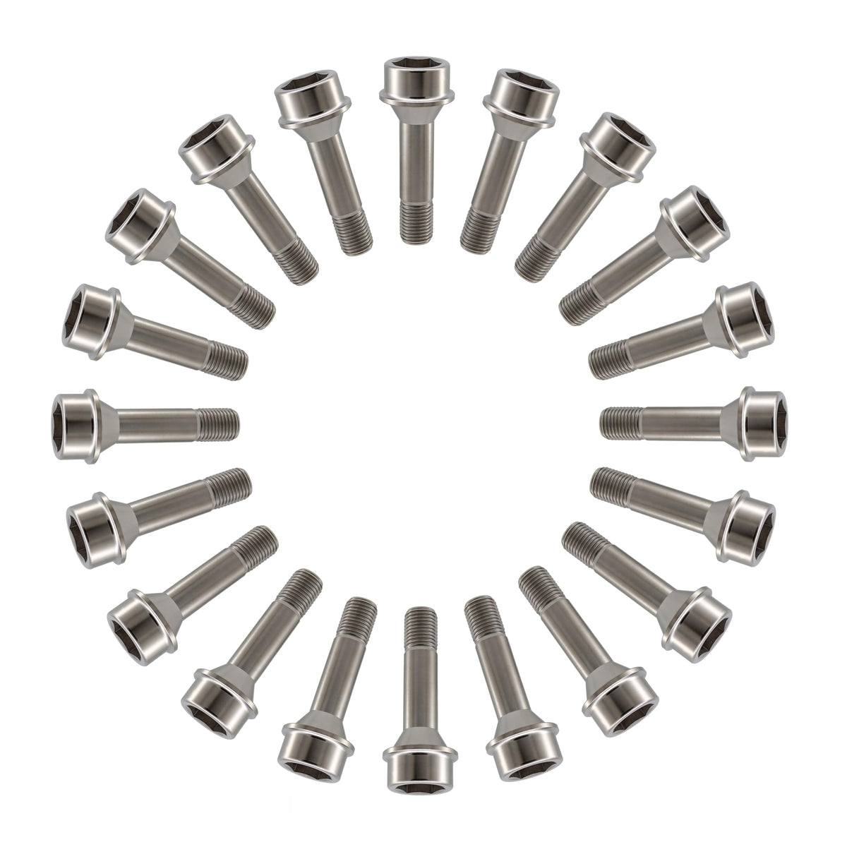 RISON Titanium Wheel Lug Bolts M14x1.5x52/67mm Lug Bolts Aerospace Grade 6AL4V Lightweight and Durability Lug Bolt Car Accessories for Ferrari Pack of 20pcs (Original, M14X1.5X67mm)