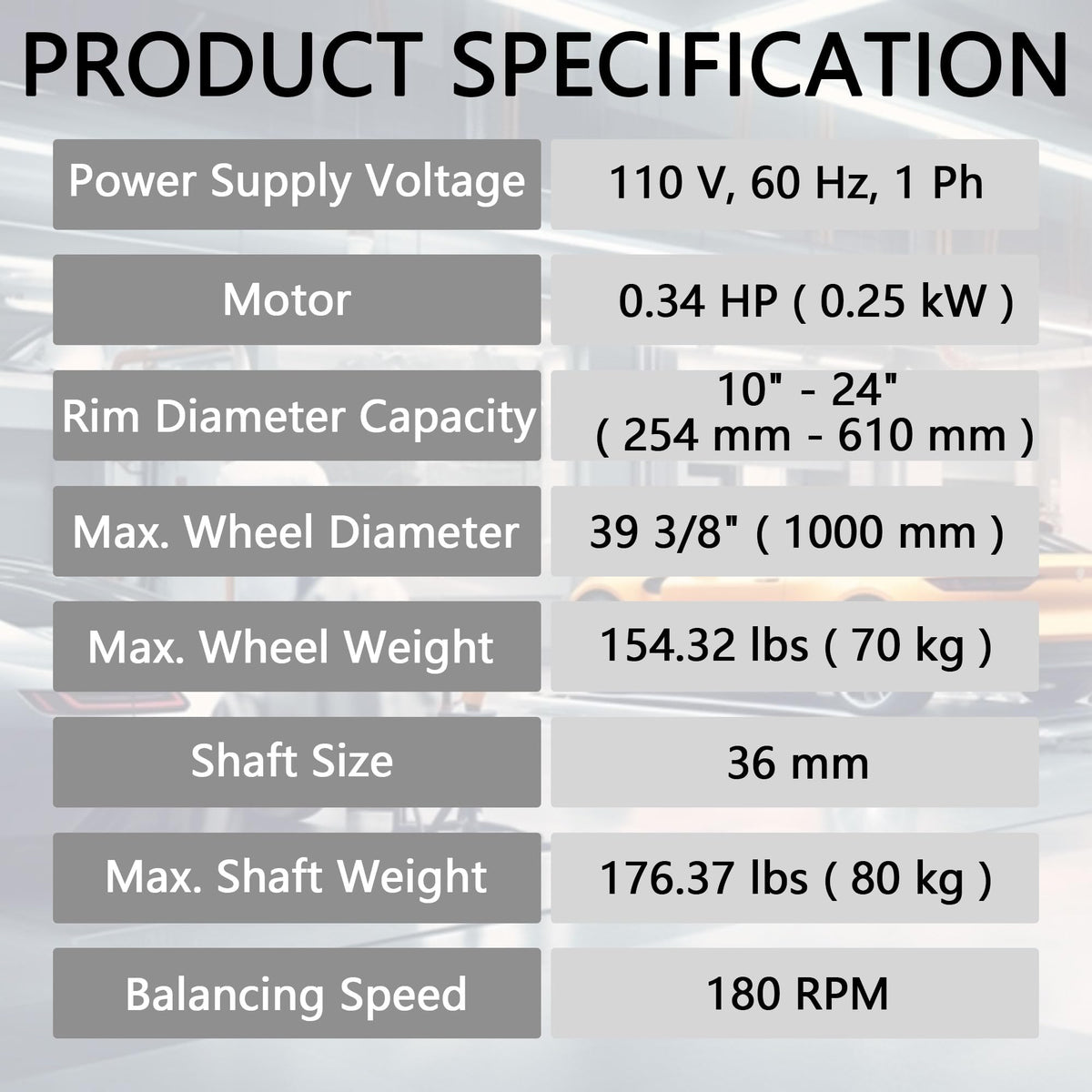 KunChy 10"-24" Automatic Laser Wheel Balancers Wheel Balancing with Hood and Auto Ruler Brake Self-Calibrating,KC-988