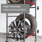 Tire Rack, 2 Tier Tire Storage Rack, Car Motorcycle Tire Stand Display Rack, Garage Storage Rack for Workshop Basement (Dimensions: Width 66 Cm (26"))