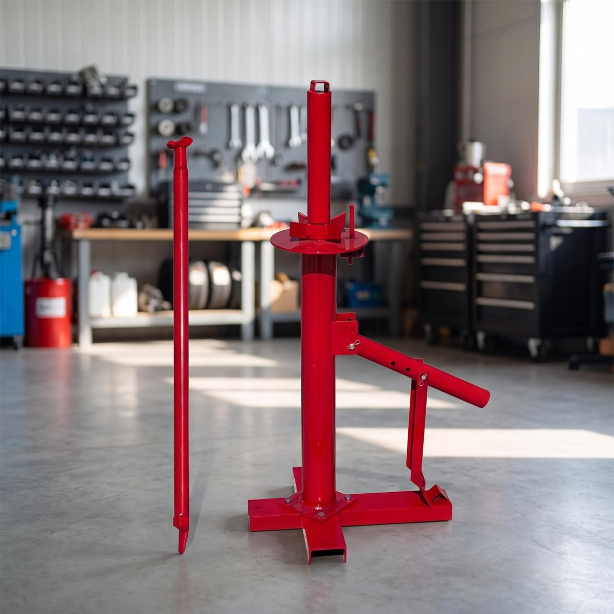 Tire Changing Equipment Manual Tire Changer Hand Tool Steel Mount Compact Workbench Bead Breaker with Down Suitable for Professional Technicians car