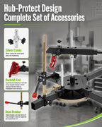 Wall-Mounted Manual Motorcycle Tire Changer Kit, 12''-21'' Tire Changer