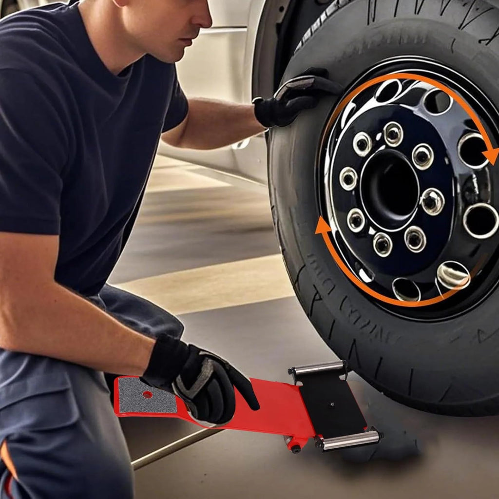 Portable Tire Jack Tool Portable Tire Jack Tool with Roller Plate Heavy Duty Tire Lifter Lifting Tool Duty Trolley Jack