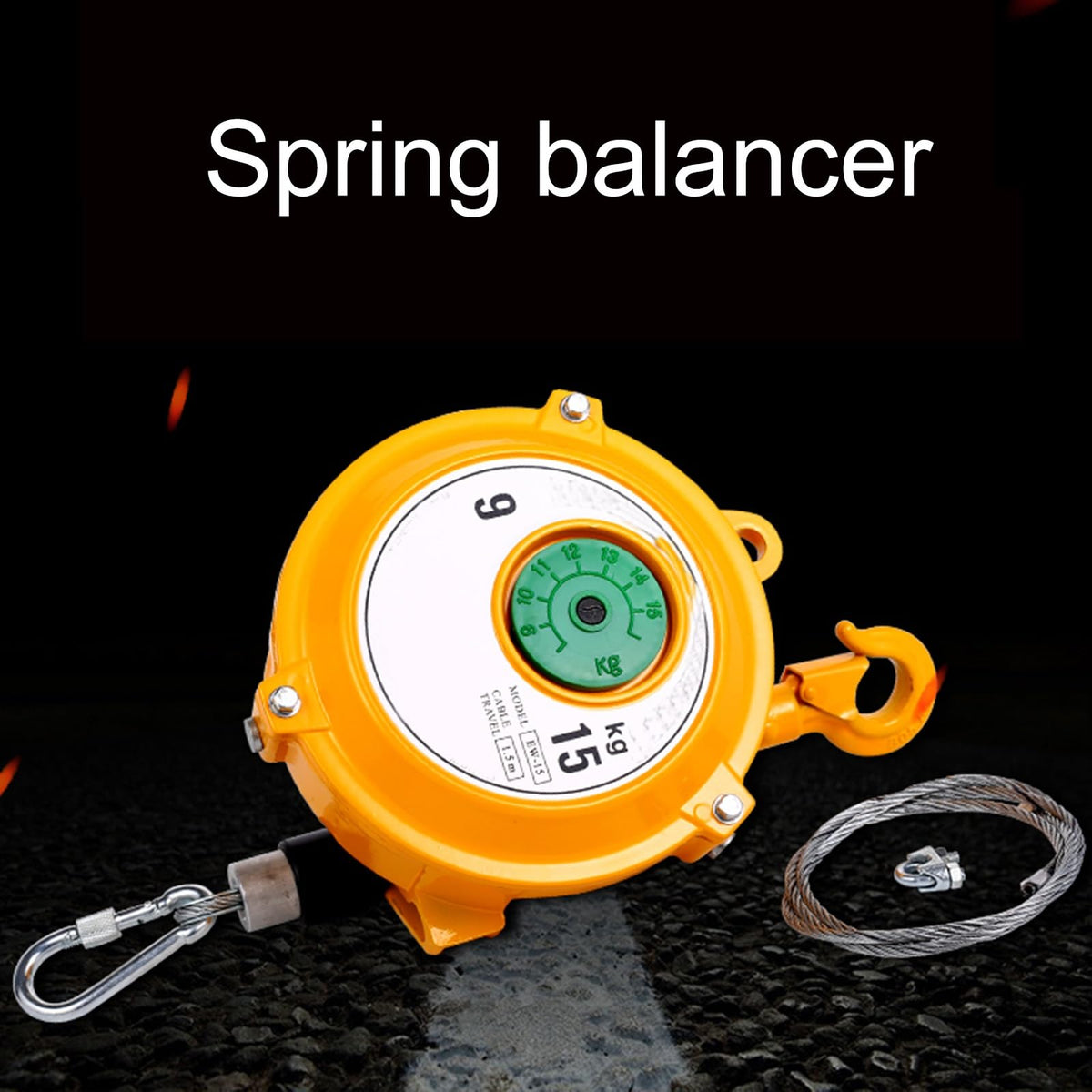 Spring Balancer Tool, Retractable Spring Balancer Tool Suspension, Strong Bearing Capacity, Multifunctional Load Balancer, for Hang, Carry and Remove Tools,3-5kg