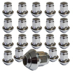20-KEMUTTER1215BEW Wheel Nuts M12 x 1.5 60° Taper Seat 2 Pieces for Original Mazda Rims SW 19 mm Pack of 20