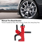 Srliya Manual Tire Bead Breaker, Effortless for Tires up to 42 Inches Lightweight Heavy Duty with Clamping Claw and Adjustable Screws, for Cars SUVs Trucks Tractors ATVs RVs