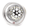 Weld Racing Wheel, 42 Spline Magnum, 15 x 15 in, 5.000 in Backspace, 42 Spline, Bead Lock, Aluminum, Black Anodize/Polished, Each