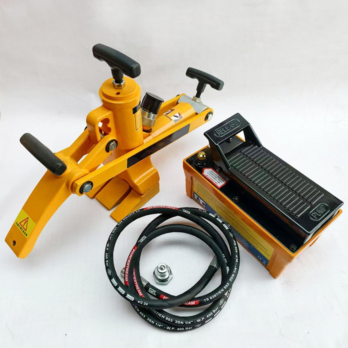Hydraulic Bead Breaker Tool with Foot Pump and Air Hose for Truck and Tractor Tires,Pneumatic Bead Breaker Tool - Hydraulic Tire Changer with Foot Pump