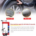 Tire Repair Machine Kit, Adjustable Height & Time, 8 Molds, Vulcanizer