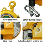 Retractable Spring Balancer 1.5m Wire Rope & Hook - Heavy Duty Tool for Workshop, Assembly Line & Automotive Equipment (5-9kg Capacity)
