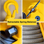 Spring Balancer Tool Balancer with Wire Rope and Hook for Workshop and Automotive Equipment(Size : 50-60kg)