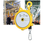 Heavy-Duty Retractable Spring Balancer Tool with Wire Rope & Hook for Workshop, Automotive & Assembly Line Use - 1pc (9-15kg) - Durable Load Suspension Solution