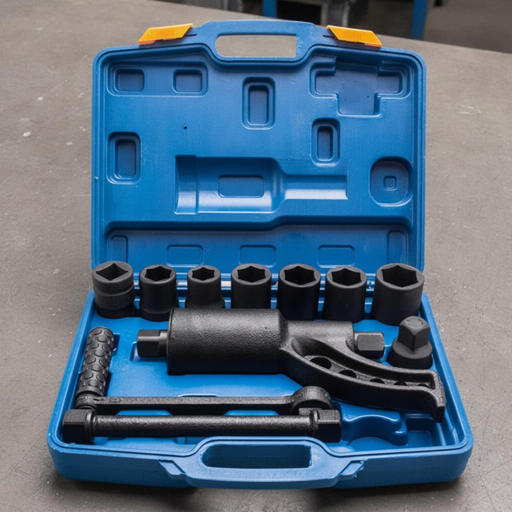Wrench Kit with Carrying Case Heavy-Duty Labor Saving Wrench Leverage Multiplier for Truck Drivers
