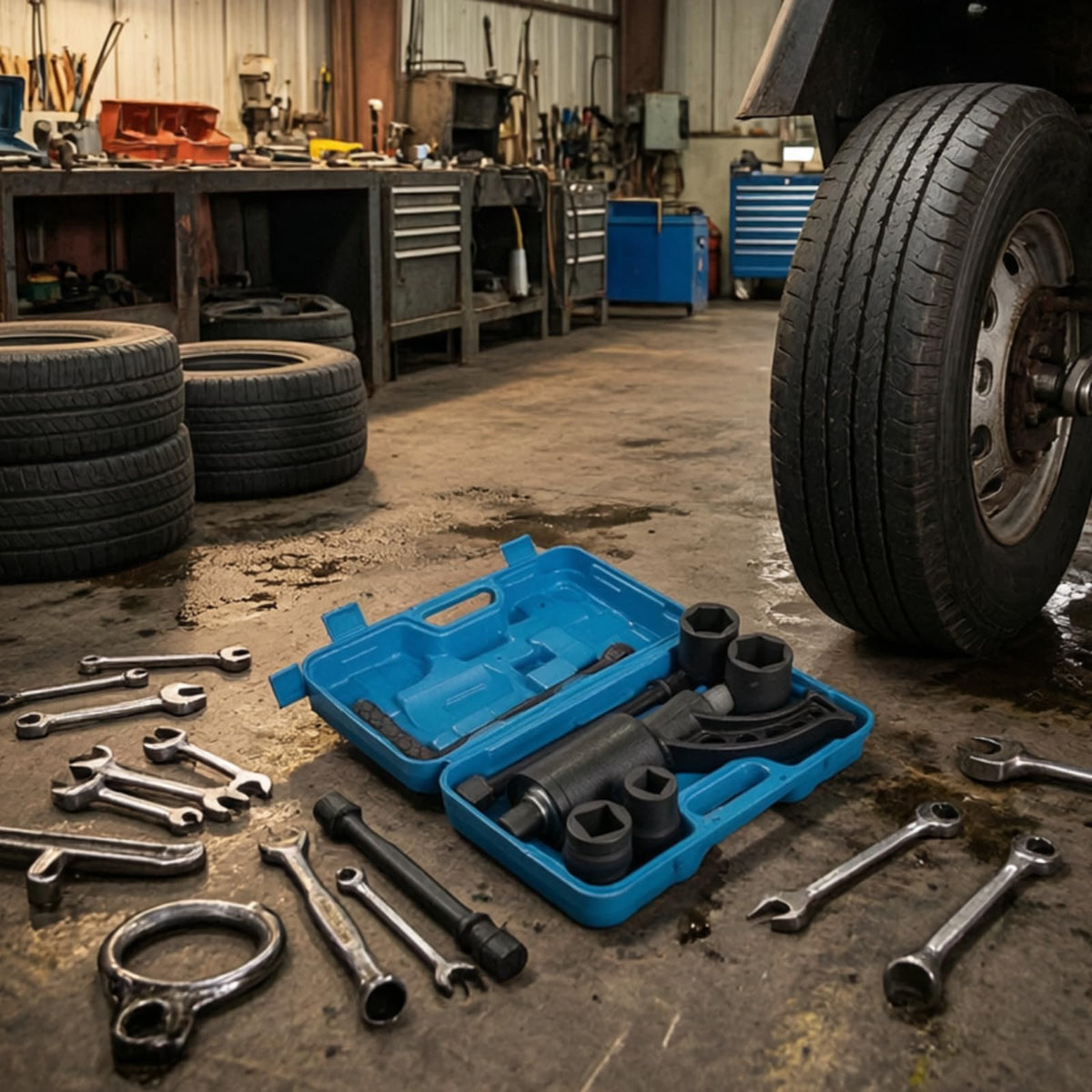 Torques Multiplier Wrench Heavy Duty Tire Wrench Easy to Use with Sockets for Mechanics, Roadside Emergencies