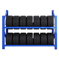 Heavy Duty Tire Storage Rack for Garage | 2000lbs Capacity | Adjustable Shelf Height | Tool-Free Assembly | 2-Tier Freestanding Tire Storage Rack(59.1"x19.7"x55.1")