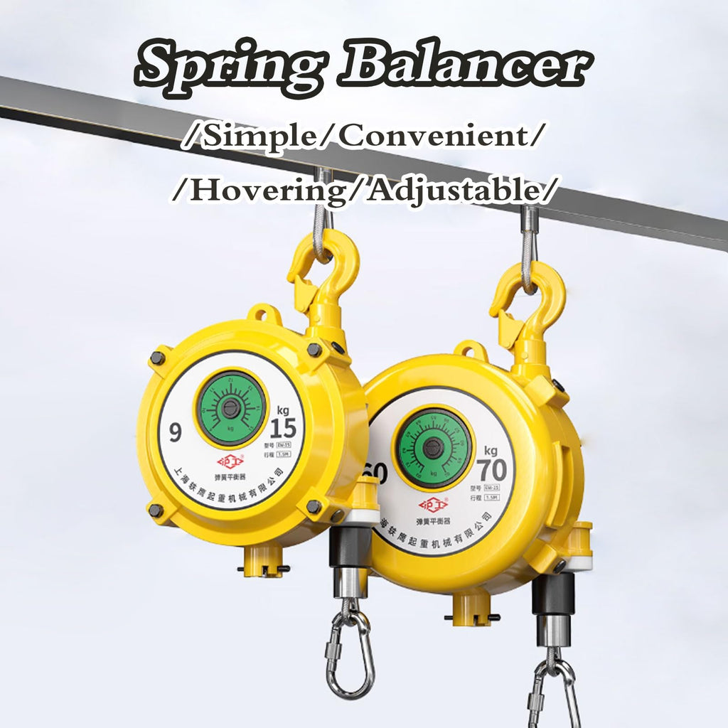 Heavy-Duty Tool Balancer - Yellow, 1-80KG Capacity, Perfect for Workshop Use, Boost Efficiency & Safety in Your Workspace, Essential Tool for Professionals