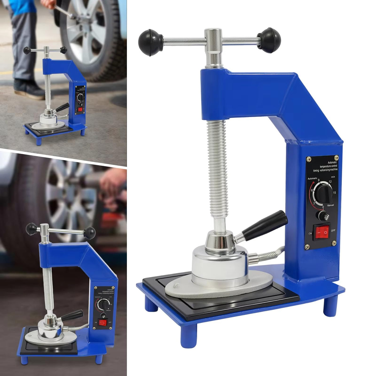 Tire Repair Machine with Adjustable Temperature, Heavy-Duty Tool for Tread and Sidewall Repairs, Ideal for Car and Off-Road Tires