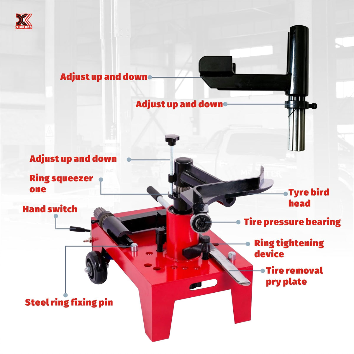 XK Portable Tire Changer Heavy Duty Pneumatic Semi Truck