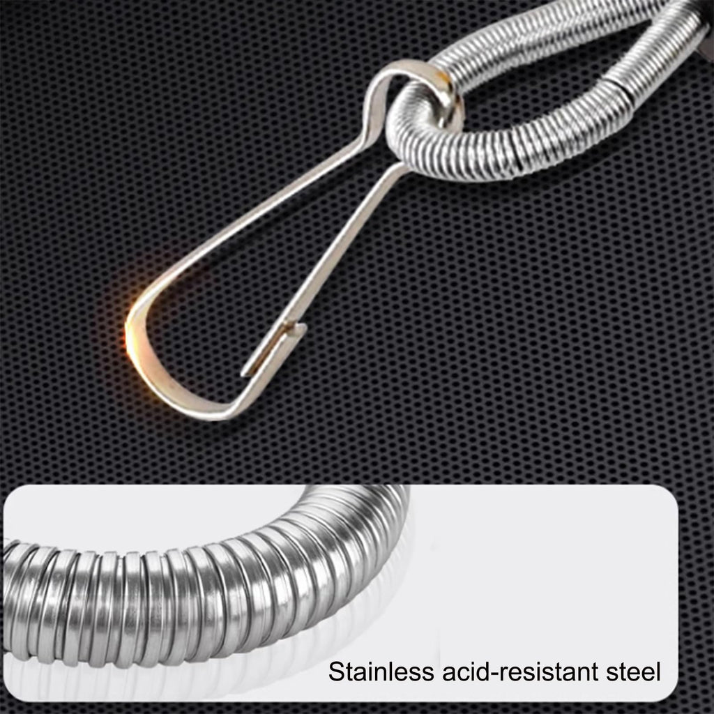 Retractable Adjustable Spring Balancer 2m Wire & Hook - Heavy Duty Garage & Automotive Equipment (0.6-3.0kg) for Tools, Equipment & Workshop Use,0.6-3.0kg