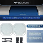 Wheel Alignment Turn Plates 2-Pack, Alloy Rotating Turntable w/Transition Blocks and Thrust Pads for Auto Repair Shops and Garages