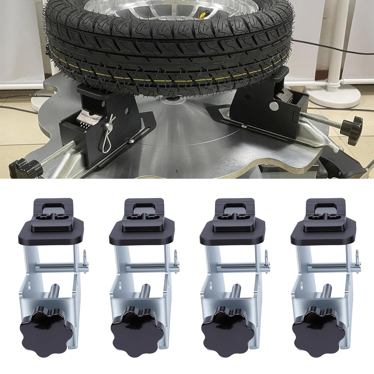 Motorcycle Tire Changer Adapter, 4PCS Set for Small Wheels