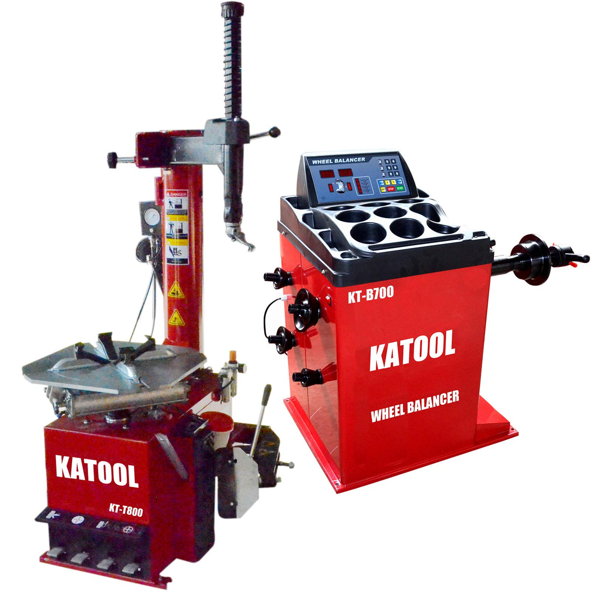 Tire Changer Wheel Balancer Combo 24 Inch 2.0HP Motor KT-T800 KT-B700 Garage Equipment